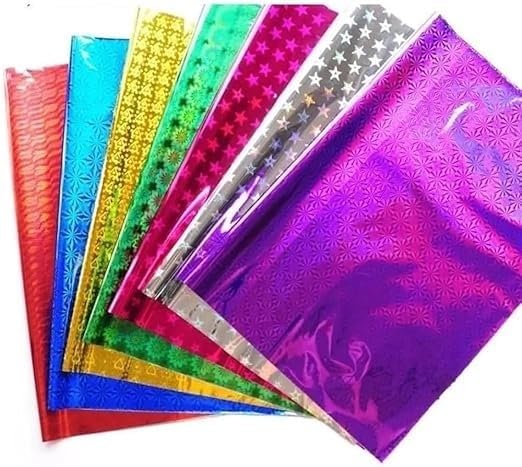 Freedy Holographic Metallic Gift Paper Wrapping Sheets Especially for Gifts for Loved, 70cm X 50cm(Multicolour)