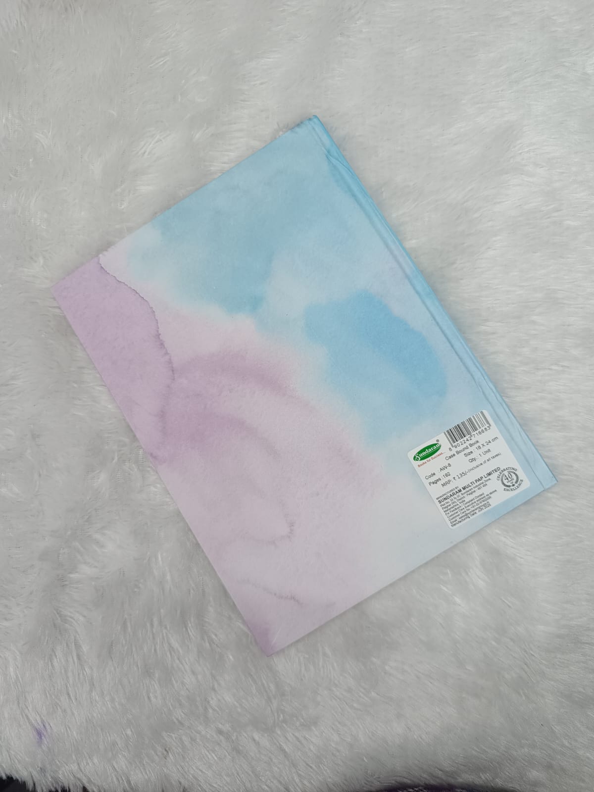 Sundaram Note Book | AW8 | Hard Bound | 192 Pages | 18 x 21 cm | Single Line |